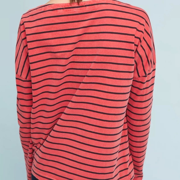 Stateside via Anthropologie Boat Neck Stripe Top - Picture 3 of 7